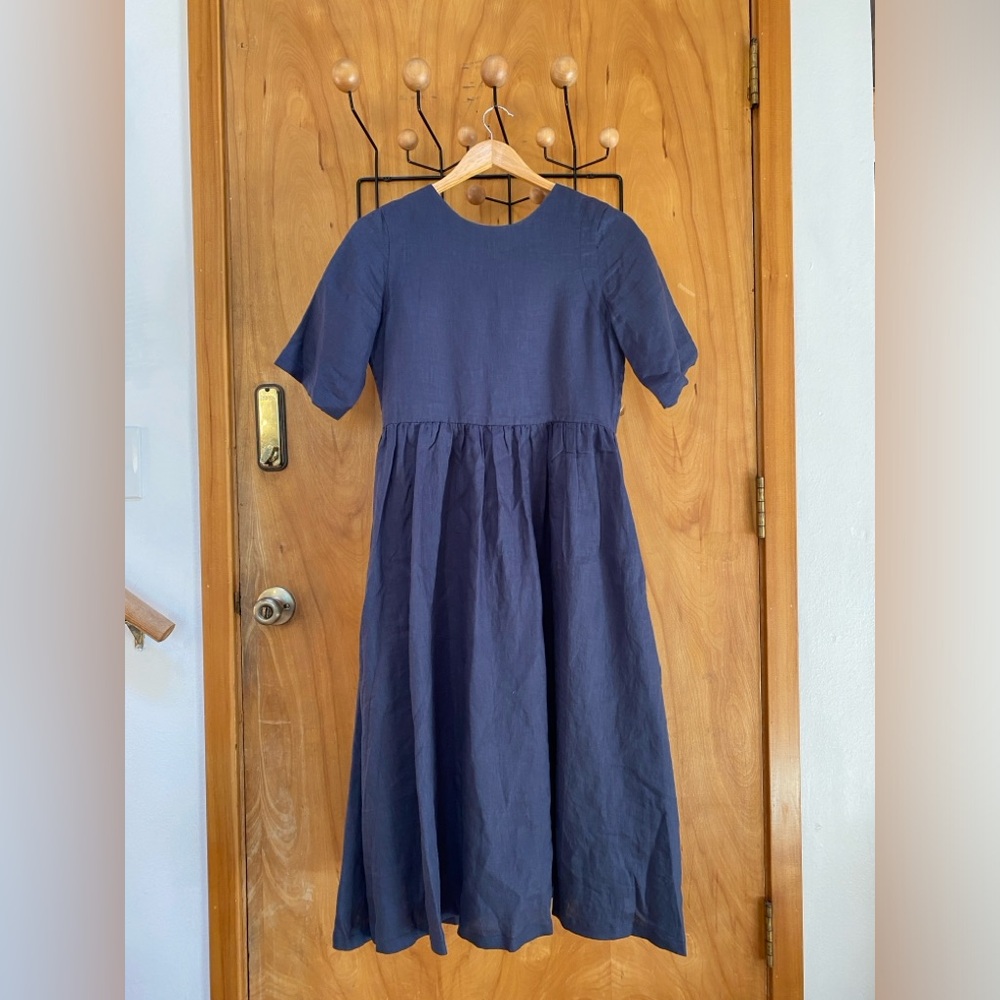 7115 by SZEKI Linen dress
